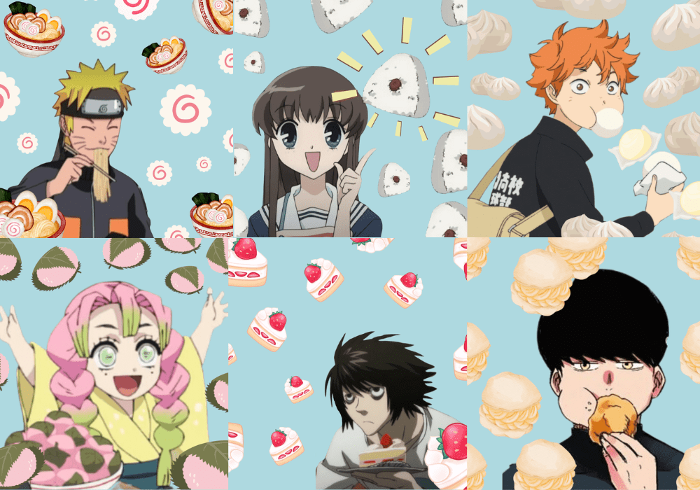 comidas de animes, esta é a capa do post