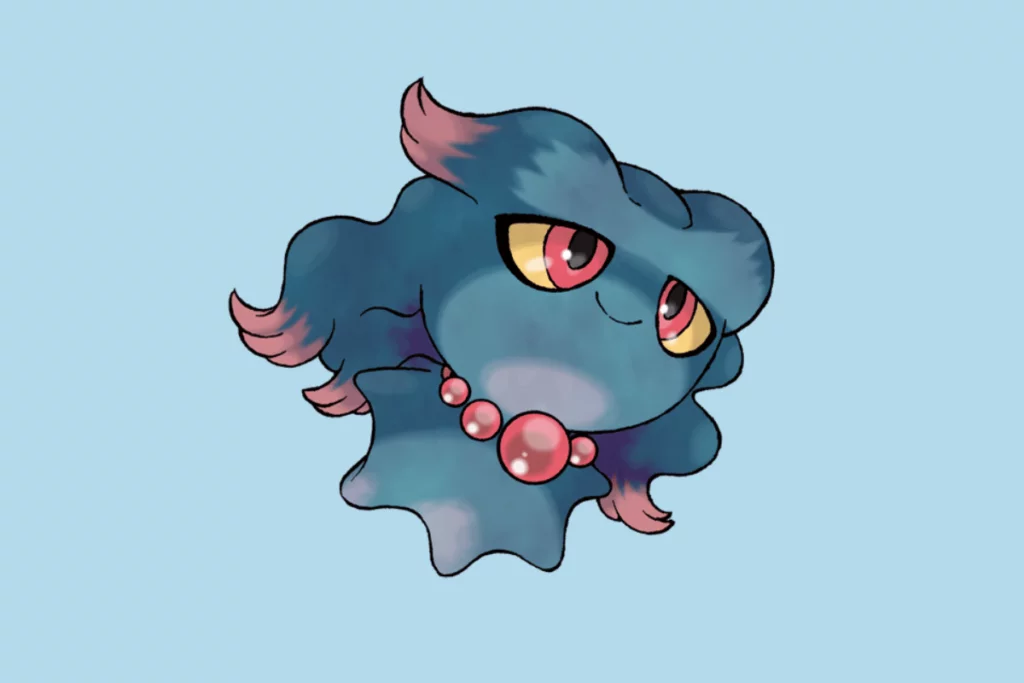 pokémon misdreavus que possivelmente foi inspirado no yokai nukekubi.