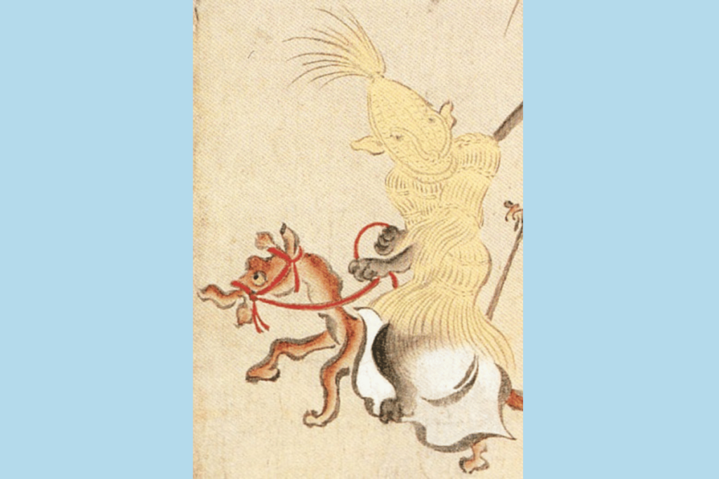 ilustração do yokai bakezori